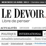 Le journal Le Devoir et les boutons Facebook Like sur les commentaires